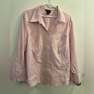 Lane Bryant Button Down top, pink, size 18/20